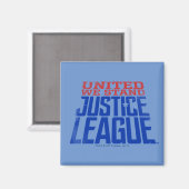 Aimant Ligue de Justice | United We Stand Graphic (Recto/Verso)