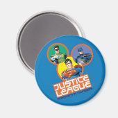 Aimant Ligue de la Justice "Force en chiffres" (Recto/Verso)