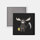 Aimant Lil Doom Moose - Funny Reaper Cartoon (Recto/Verso)