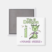 Aimant Lil Dragon 1er anniversaire (Recto/Verso)