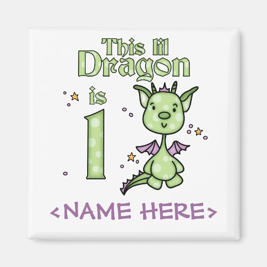 Aimant Lil Dragon 1er anniversaire (Devant)