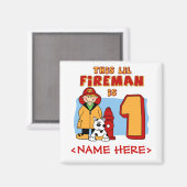 Aimant Lil Fireman 1er anniversaire (Recto/Verso)