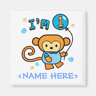 Aimant Lil Monkey 1er anniversaire