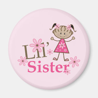 Aimant Lil Sister Ethnic Stick Figure Girl