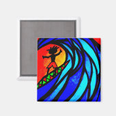 Aimant Lil Surfer Dude au pipeline (Recto/Verso)