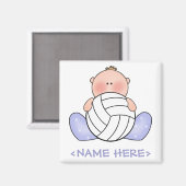 Aimant Lil Volleyball Baby Boy (Recto/Verso)