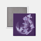 Aimant Lilac en cercle (Recto/Verso)