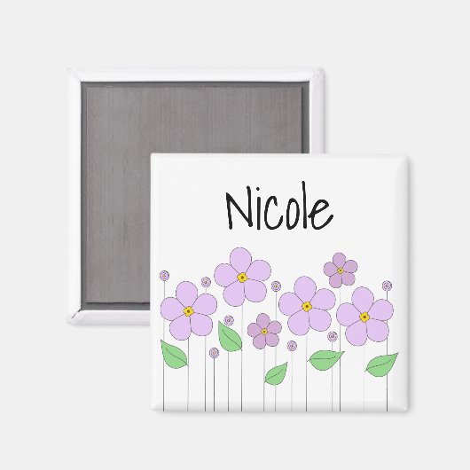 Aimant Lilac Fleurs (Recto/Verso)