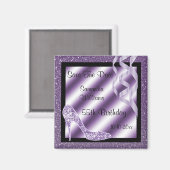 Aimant Lilac Glittery Stiletto & Streamers 55e anniversai (Recto/Verso)