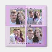 Aimant Lilac Lavender vos 4 photos Enregistrer l'aimant d (Devant)