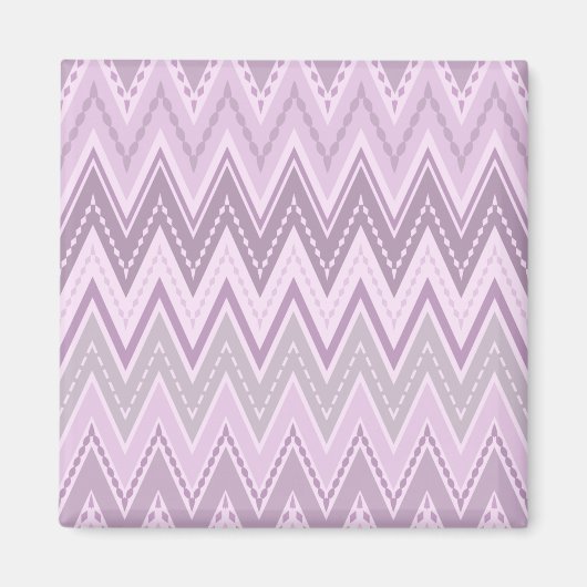Aimant Lilac, rose, zigzag (Devant)