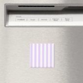 Aimant Lilac violet et blanc bonbons rayures (In Situ (Lave-vaisselle))