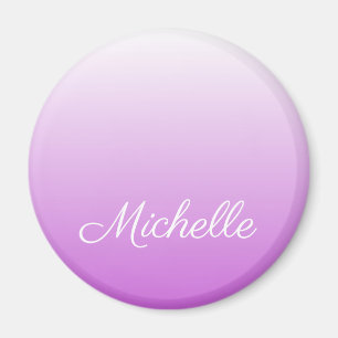 Aimant Lilac violet ombre nom personnalisé