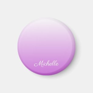 Aimant Lilac violet ombre nom personnalisé