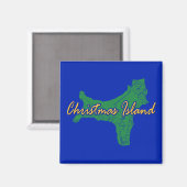 Aimant L'île Christmas (Recto/Verso)