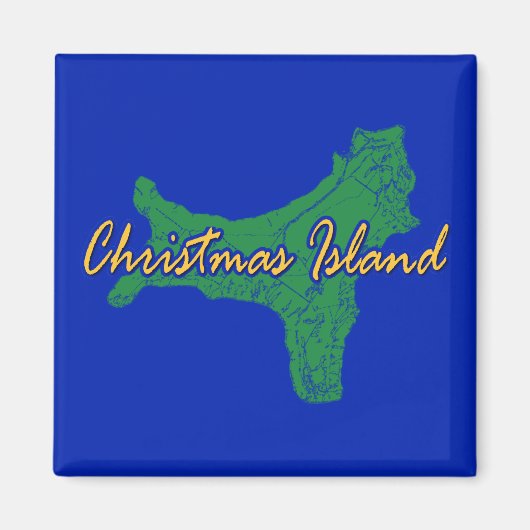 Aimant L'île Christmas (Devant)