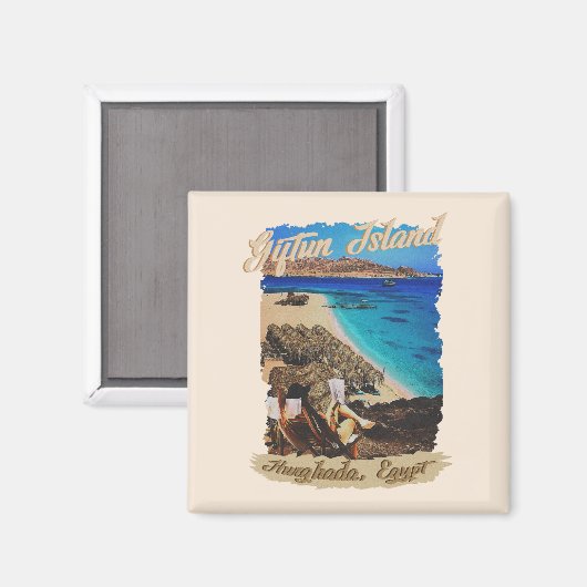 Aimant L'île de Giftun (Recto/Verso)