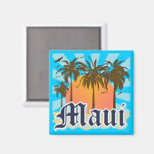 Aimant L'île de Maui Hawaii Souvenir (Recto/Verso)