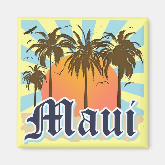 Aimant L'île de Maui Hawaii Souvenir (Devant)