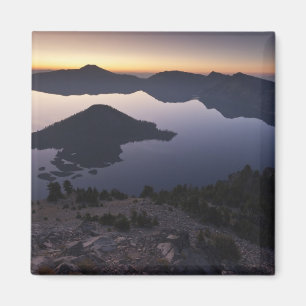Aimant L'île de Wizard au lever du jour, parc national du