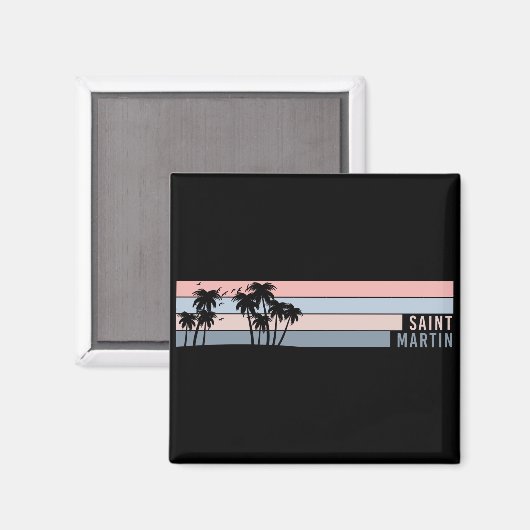 Aimant L'île Saint Martin St Maarten (Recto/Verso)