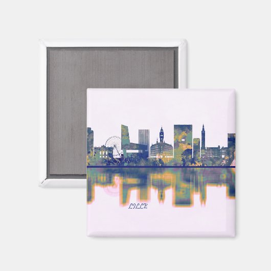 Aimant Lille Skyline (Recto/Verso)