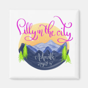 Aimant Lilly in the City - Ornement en céramique d'Ashevi