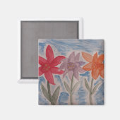 Aimant Lily Flowers (Recto/Verso)