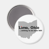 Aimant Lima, Ohio (Recto/Verso)