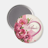 Aimant L'image affiche une fête prénuptiale bleue vibrant (Recto/Verso)