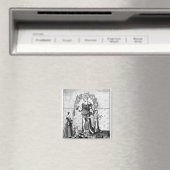 Aimant L'image de Dame Astrology avec les Trois (In Situ (Lave-vaisselle))