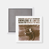 Aimant L'imagination est plus importante que la connaissa (Recto/Verso)