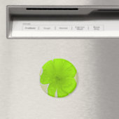 Aimant Lime électrique / Fleur PopArt (In Situ (Lave-vaisselle))