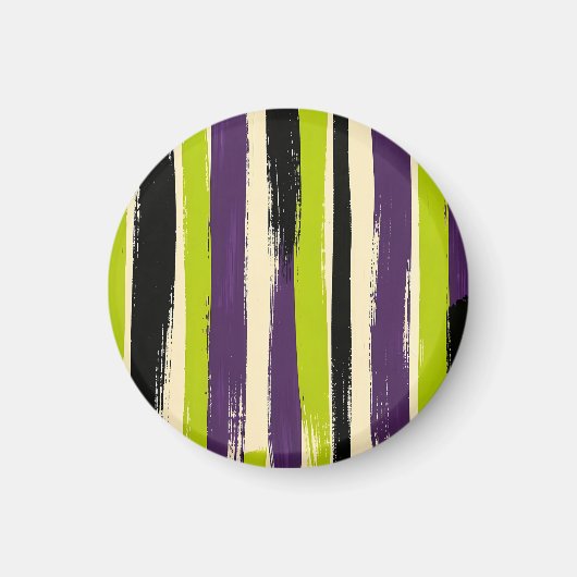 Aimant Lime Vert Violet Noir Gras Pinceau Vertical (Devant)