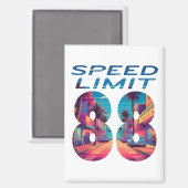 Aimant Limite de vitesse 88 (Recto/Verso)