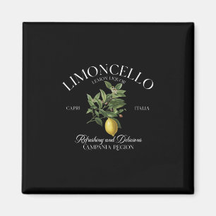 Aimant Limoncello Vintage Graphique Citron Rafraîchissant