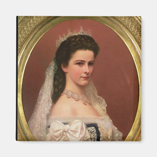 Aimant L'impératrice Elizabeth de Bavière en hongrois (Devant)