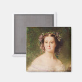 Aimant L'impératrice Eugénie et ses dames en attente (Recto/Verso)