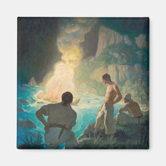 Aimant L'incendie de la générosité, 1940 par N. C. Wyeth (Devant)