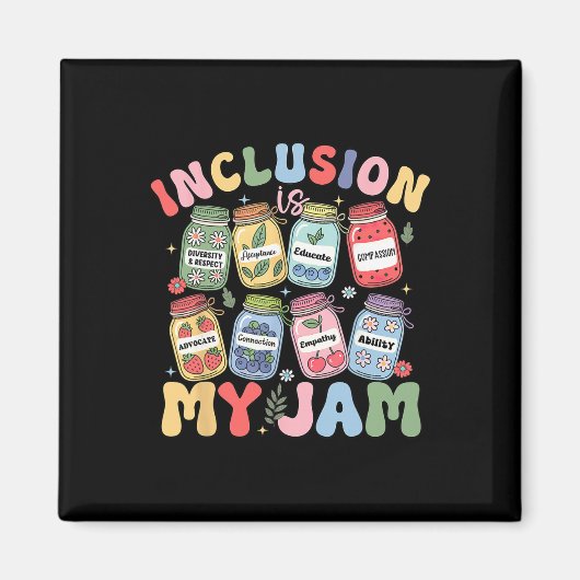 Aimant L'inclusion est mon truc prof de soutien éducation (Devant)