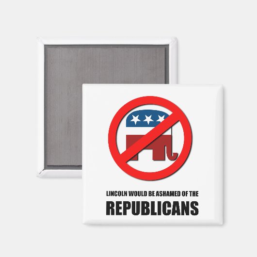 Aimant Lincoln aurait honte des républicains (Recto/Verso)
