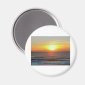 Aimant Lincoln City, Oregon - Coucher de soleil (Recto/Verso)