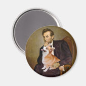 Aimant Lincoln - Corgis Pembroke (deux) (Recto/Verso)