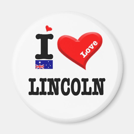 Aimant LINCOLN - I Love (Devant)