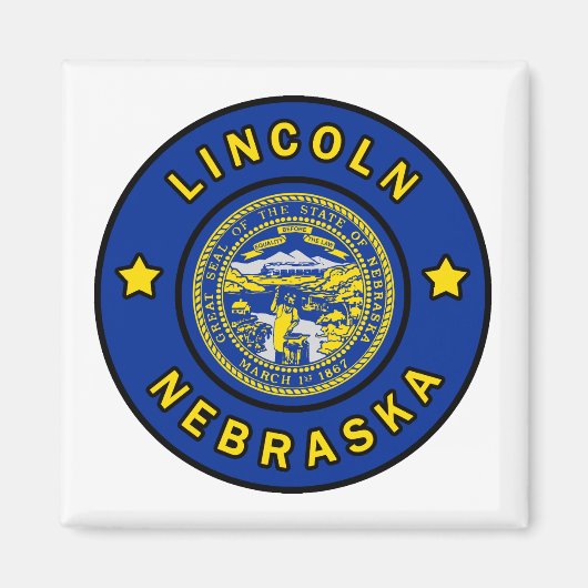 Aimant Lincoln Nebraska (Devant)