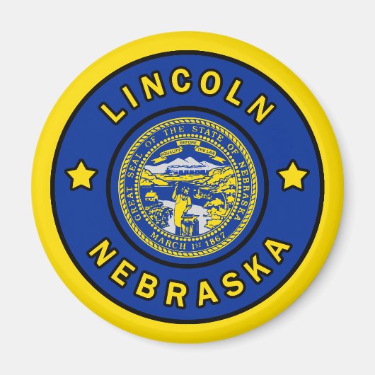 Aimant Lincoln Nebraska (Devant)