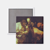 Aimant L'Incrédulité de saint Thomas par Le Caravage (Recto/Verso)