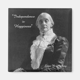 Aimant L'indépendance de Susan B. Anthony est citation d