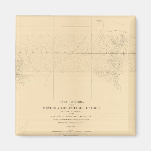 Aimant Linea Divisoria Entre Mexique 3 (Devant)