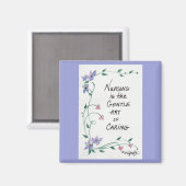 Aimant L'infirmière est un croquis couleur art doux (Recto/Verso)